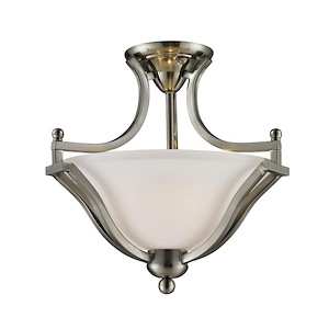 Summer Beeches - 2 Light Semi-Flush Mount in Utilitarian Style - 15 Inches Wide by 14.75 Inches High - 1260270