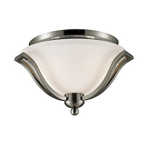 Summer Beeches - 2 Light Flush Mount in Spanish Style - 15 Inches Wide by 9 Inches High - 1259539