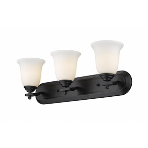 Summer Beeches - 3 Light Vanity Light in Spanish Style - 24 Inches Wide by 8 Inches High - 1261641