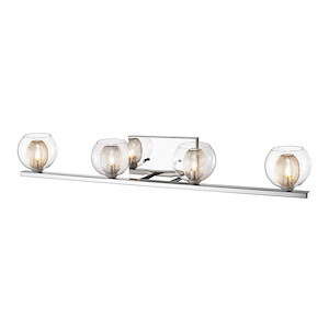 Sicey Avenue - 4 Light Vanity Light in Retro Style - 32.68 Inches Wide by 4.92 Inches High - 1262036