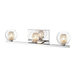 Sicey Avenue - 3 Light Vanity Light in Retro Style - 23.23 Inches Wide by 4.92 Inches High - 1262484