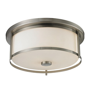Walton Farm - 3 Light Flush Mount in Fusion Style - 15.75 Inches Wide by 6.13 Inches High - 1261137