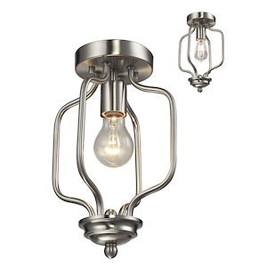 Penn Gate - 1 Light Flush Mount in Fusion Style - 8 Inches Wide by 12 Inches High - 1260158