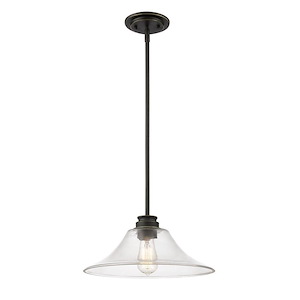 Harvey Passage - 1 Light Mini Pendant in Utilitarian Style - 14 Inches Wide by 53.88 Inches High - 1260005