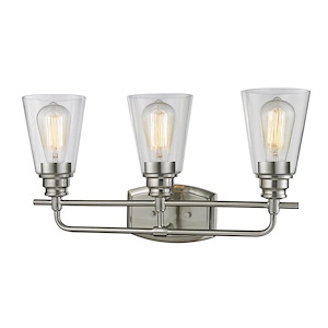 Harvey Passage - 3 Light Vanity Light Fixture in Utilitarian Style - 20.75 Inches Wide by 10.75 Inches High - 1260297