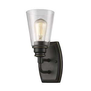 Harvey Passage - 1 Light Wall Sconce in Utilitarian Style - 4.75 Inches Wide by 11.38 Inches High - 1259128
