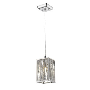 New Fold - 1 Light Mini Pendant in Whimsical Style - 4.72 Inches Wide by 7 Inches High - 1259105