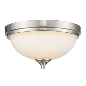 Hardman Boulevard - 2 Light Flush Mount in Fusion Style - 13 Inches Wide by 7 Inches High - 1257106
