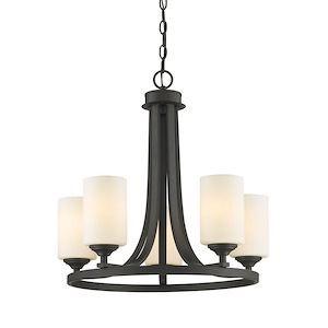Hardman Boulevard - 5 Light Chandelier in Fusion Style - 21.5 Inches Wide by 21.5 Inches High - 1257066