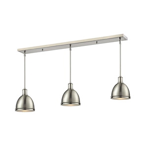 Bowden Hall-3 Light Island/Billiard in Victorian Style-8 Inches Wide by 9.75 Inches High - 1258239
