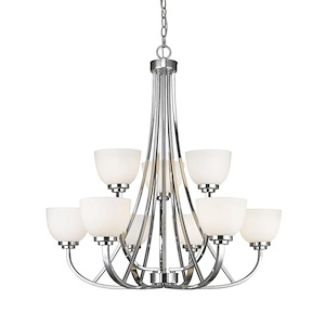 Hall Cliffe Rise - 9 Light Chandelier in Traditional Style - 31 Inches Wide by 32.25 Inches High - 1257558