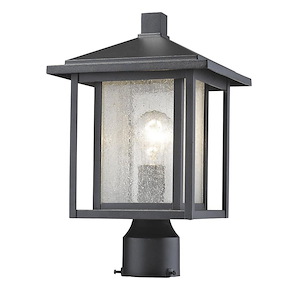 Temple Chase - 1 Light Outdoor Square Pier Mount Lantern in Urban Style - 9 Inches Wide by 16 Inches High - 1257662