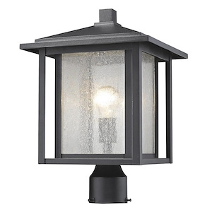 Temple Chase - 1 Light Outdoor Post Mount Lantern in Urban Style - 11 Inches Wide by 16.25 Inches High - 1258001