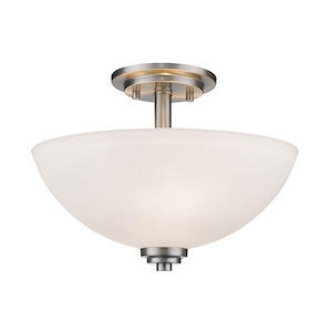 Hall Cliffe Rise - 3 Light Semi-Flush Mount in Contemporary Style - 15.75 Inches Wide by 11 Inches High - 1259558