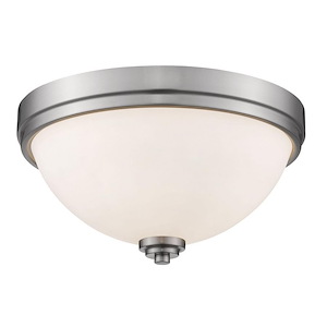 Hall Cliffe Rise - 2 Light Flush Mount in Traditional Style - 13 Inches Wide by 6.5 Inches High - 1260292
