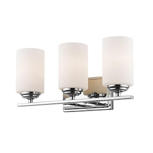 Hardman Boulevard - 3 Light Vanity Light in Fusion Style - 17.38 Inches Wide by 8.5 Inches High - 1257420