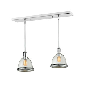 Bowden Hall-2 Light Island/Billiard in Utilitarian Style-8 Inches Wide by 12.45 Inches High - 1258585