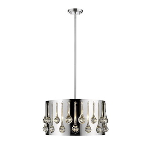 Parliament Meadow - 4 Light Pendant in Fusion Style - 17 Inches Wide by 56.75 Inches High - 1260281