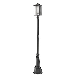 Temple Chase - 3 Light Outdoor Post Mount Lantern in Urban Style - 14.17 Inches Wide by 106.69 Inches High - 1256923