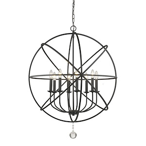 Banks Sidings - 8 Light Chandelier in Shabby Chic Style - 30 Inches Wide by 35.63 Inches High - 1260326