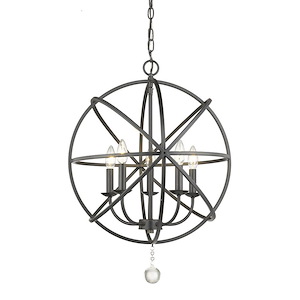 Banks Sidings - 5 Light Chandelier in Transitional Style - 20 Inches Wide by 25.13 Inches High - 1260327