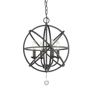 Banks Sidings - 4 Light Chandelier in Transitional Style - 16 Inches Wide by 21.13 Inches High - 1262108