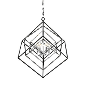 Pollard Leaze - 4 Light Chandelier in Linear Style - 29.5 Inches Wide by 31.5 Inches High - 1258544
