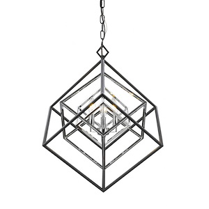 Pollard Leaze - 3 Light Chandelier in Linear Style - 23 Inches Wide by 25 Inches High - 1258182