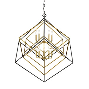 Pollard Leaze - 10 Light Chandelier in Linear Style - 41.5 Inches Wide by 44.5 Inches High - 1261350