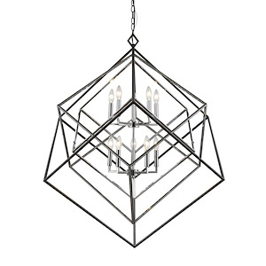 Pollard Leaze - 10 Light Chandelier in Linear Style - 41.5 Inches Wide by 44.5 Inches High - 1261350