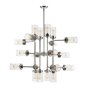 Ash Acres - 20 Light Pendant in Industrial Style - 42 Inches Wide by 34.75 Inches High - 1258209
