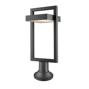 Furlong Street - 12W 1 LED Outdoor Pier Mount Lantern in Contemporary Style - 10.5 Inches Wide by 23.75 Inches High - 1261619