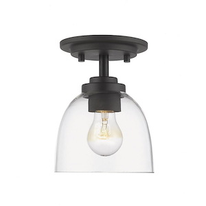 Hall Cliffe Rise - 1 Light Flush Mount in Fusion Style - 6 Inches Wide by 7.25 Inches High - 1260494
