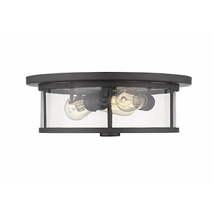 Walton Farm - 3 Light Flush Mount in Midcentury Style - 15.75 Inches Wide by 6.25 Inches High - 1259420