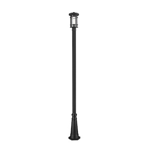Brick Kiln Downs - 1 Light Outdoor Post Mount Lantern in Craftsman Style - 12.5 Inches Wide by 108.5 Inches High - 1260427