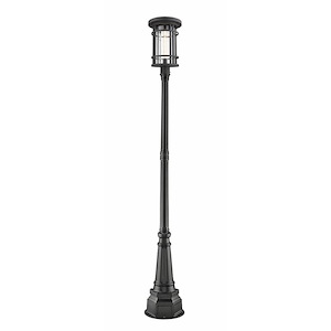 Brick Kiln Downs - 1 Light Outdoor Post Mount Lantern in Craftsman Style - 14.25 Inches Wide by 109.5 Inches High - 1258329