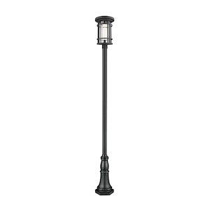 Brick Kiln Downs - 1 Light Outdoor Post Mount Lantern in Craftsman Style - 14.25 Inches Wide by 109.5 Inches High - 1257795