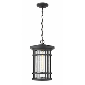 Brick Kiln Downs - 1 Light Outdoor Chain Mount Lantern in Craftsman Style - 10 Inches Wide by 16.25 Inches High - 1259362