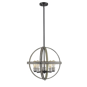 Dingle Loan - 5 Light Pendant in Restoration Style - 20 Inches Wide by 19.75 Inches High - 1260504