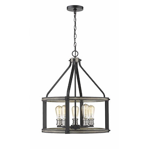 Dingle Loan-9 Light Island/Billiard in Restoration Style-20 Inches Wide by 24.5 Inches High - 1259640