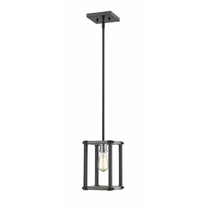 Dingle Loan - 1 Light Mini Pendant in Shabby Chic Style - 6.25 Inches Wide by 10 Inches High - 1260630