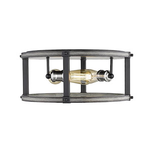 Dingle Loan - 3 Light Flush Mount in Restoration Style - 16.25 Inches Wide by 7.25 Inches High - 1260674