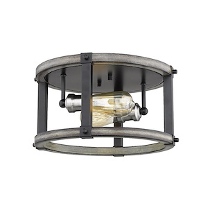 Dingle Loan - 2 Light Flush Mount in Restoration Style - 12.75 Inches Wide by 7.25 Inches High - 1258199