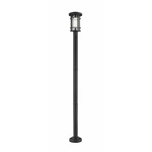 Brick Kiln Downs - 1 Light Outdoor Post Mount Lantern in Craftsman Style - 10 Inches Wide by 101.25 Inches High - 1257873