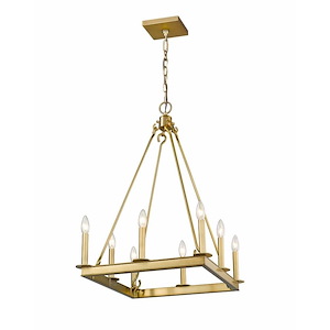 Woodrow Way - 8 Light Chandelier in Metropolitan Style - 20 Inches Wide by 31 Inches High - 1258894