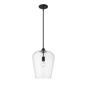Burton Link - 1 Light Pendant In Modern Style-16.25 Inches Tall and 12 Inches Wide - 1262185