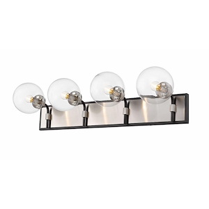 Lord Esplanade - 4 Light Vanity Light Fixture in Retro Style - 33.25 Inches Wide by 7.75 Inches High - 1262631