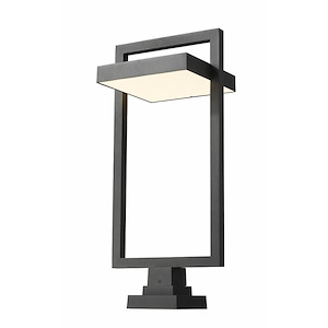 Furlong Street - 27W 1 LED Outdoor Square Pier Mount Lantern in Urban Style - 11.75 Inches Wide by 31.5 Inches High - 1257367