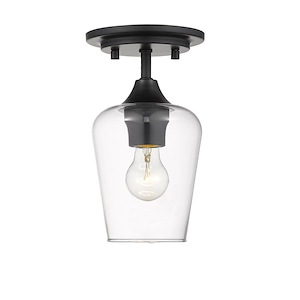 Burton Link - 1 Light Flush Mount In Modern Style-9.5 Inches Tall and 5.5 Inches Wide - 1262551