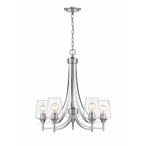 Burton Link - 5 Light Chandelier in Shabby Chic Style - 25 Inches Wide by 26 Inches High - 1257422